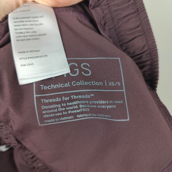 Figs Tansen Jogger Scrub Pants Mens XS Short Dark Fig FREEx Brown Medical - Picture 7 of 10